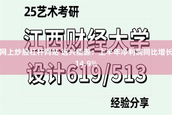 网上炒股杠杆网站 远兴能源：上半年净利润同比增长14.9%