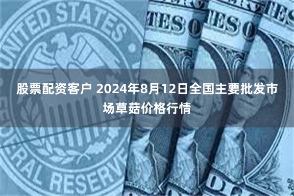 股票配资客户 2024年8月12日全国主要批发市场草菇价格行情