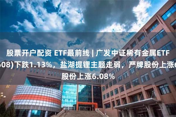 股票开户配资 ETF最前线 | 广发中证稀有金属ETF(159608)下跌1.13%，盐湖提锂主题走弱，严牌股份上涨6.08%