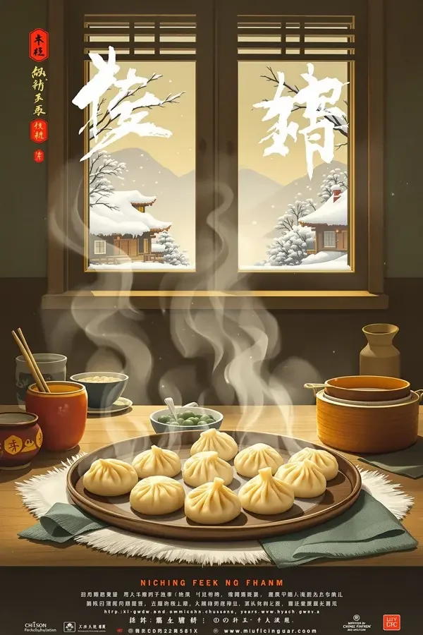 雪乡的饺子 电影海报